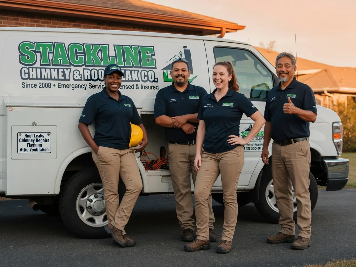 Chimney flashing repair company in Oakhurst, OK